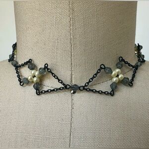 Vintage 90s-Y2k delicate chain choker